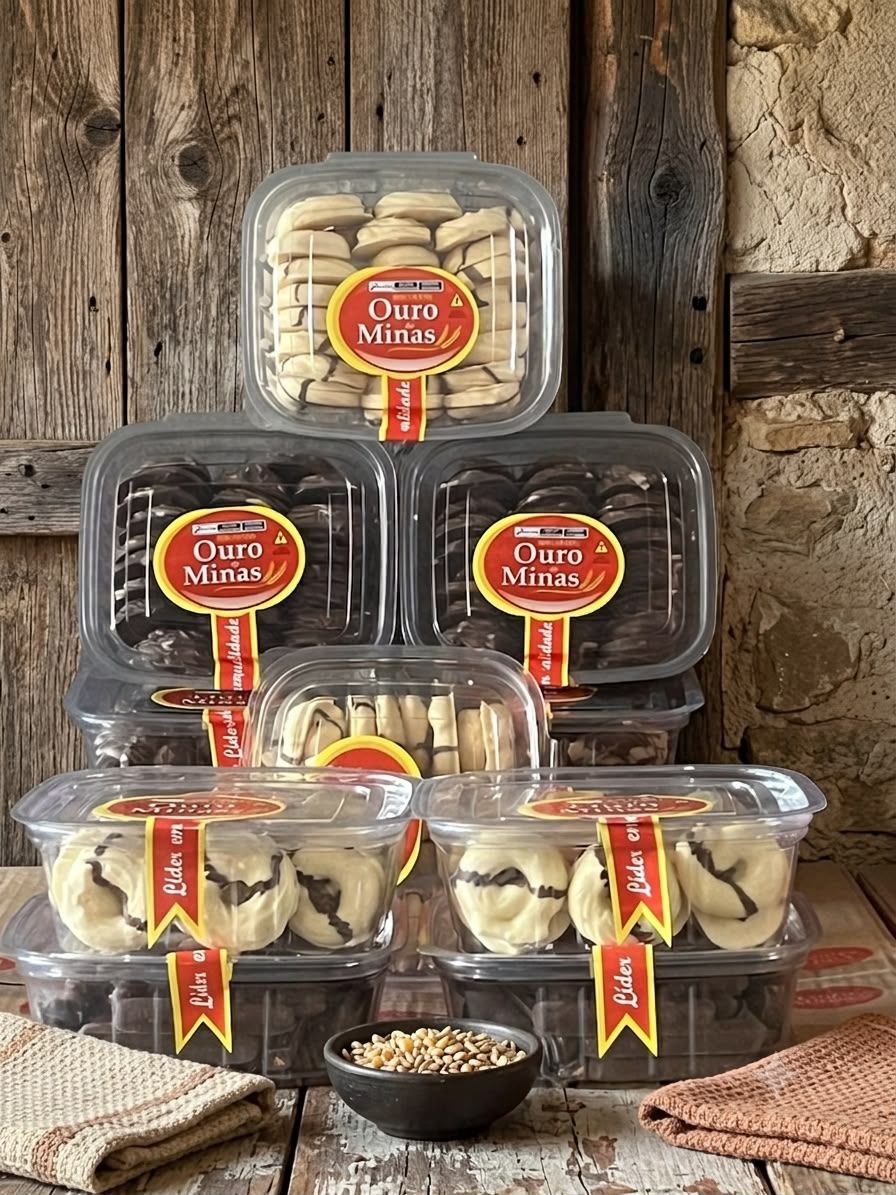Embalagem oficial Biscoito Banhado com Chocolate — Ouro de Minas
