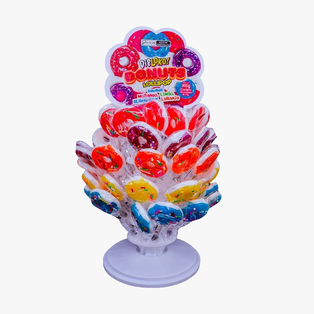 Embalagem oficial DipLoko Donuts Lollipop — Ouro de Minas
